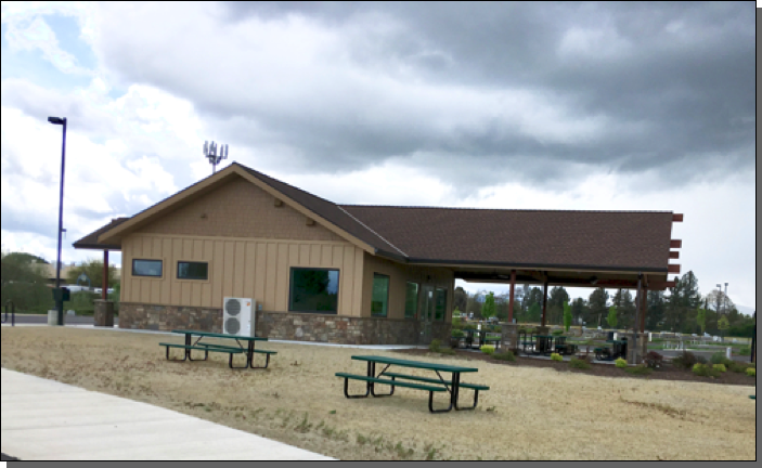 Registration Office at Jackson County RV Park, Medford, Oregon