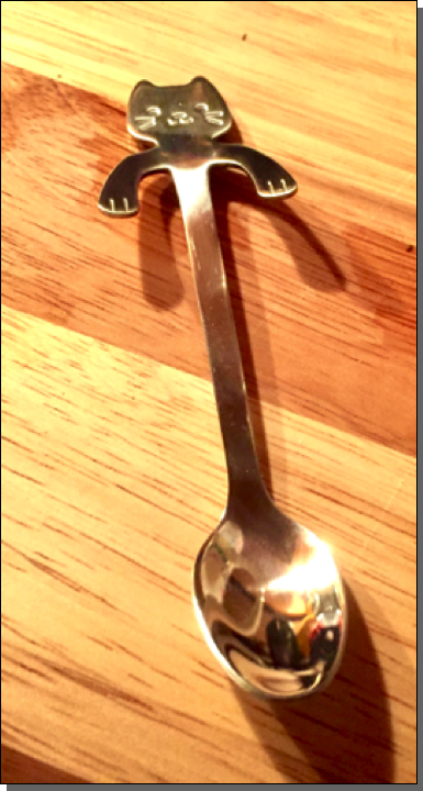 Cat coffee spoon.