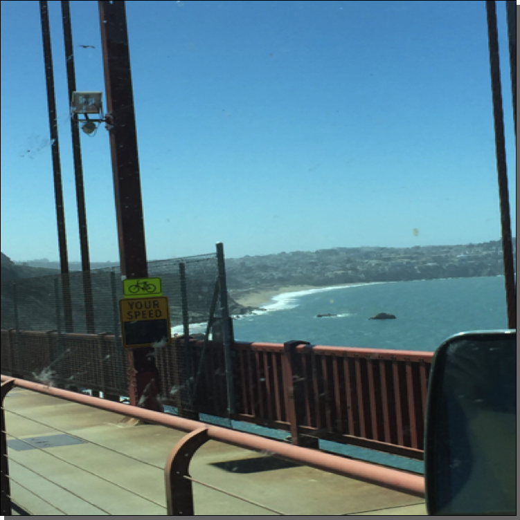 Pacific Ocean as seen from Golden Gate Bridge