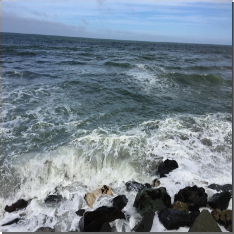 Waves Breaking at Rockaway Beach
