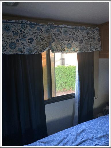 Went down to Bellingham to the Walmart store and got some blackout curtains for the bedroom.  The day-night shade finally gave up the ghost and this does the trick.