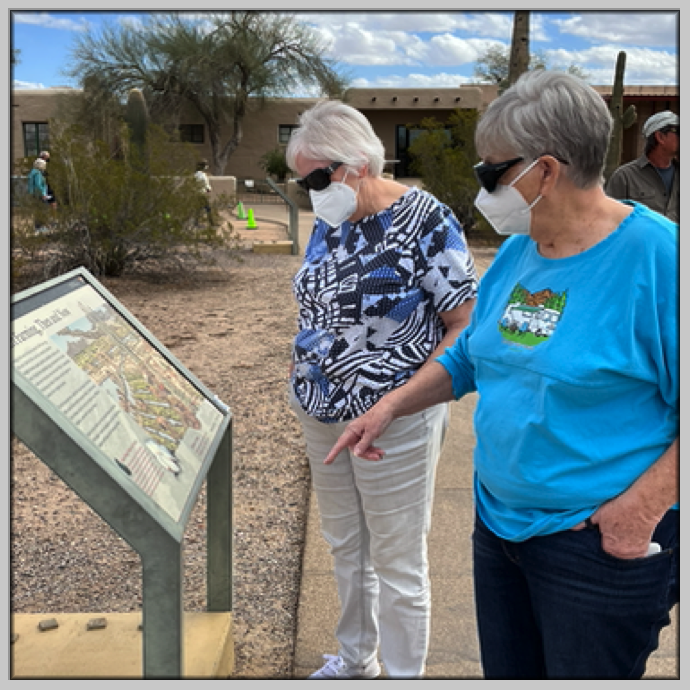 It is a self-guided tour, with lots of stations explaining what you are seeing and the life of the HoHoKam People