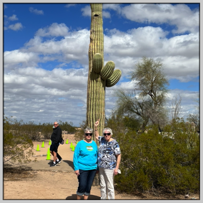 The obligatory photo with a Saguaro  Cactus
